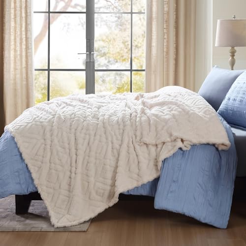 Couverture super douce en polaire pelucheuse Cleva Home 228x228 cm - 3
