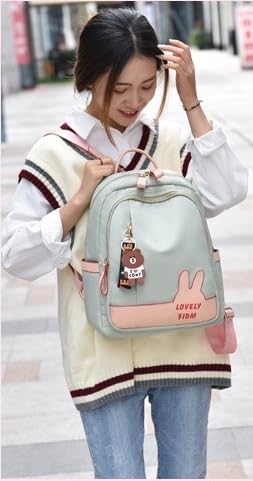BANQLYN Shoulder Bag for Women Stylish Ladies Messenger Bags Purse and Handbags Wallet Mini Backpack Purse, European And American Trend Trip Purpose Backpack (Black) (Green) 1