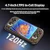 Consola de juegos portátil retro RG477M, aleación de aluminio CNC, Dimensity 8300, sistema Android 14, pantalla táctil de 4.7 pulgadas, WiFi/Bluetooth, joystick Hall, luz RGB, 5300mAh 6