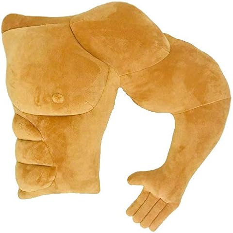 Boyfriend Husband Cuddle Buddy Pillow Muscle Man Body Arm Pillows Joke Plush Toy Gag Gift Cover