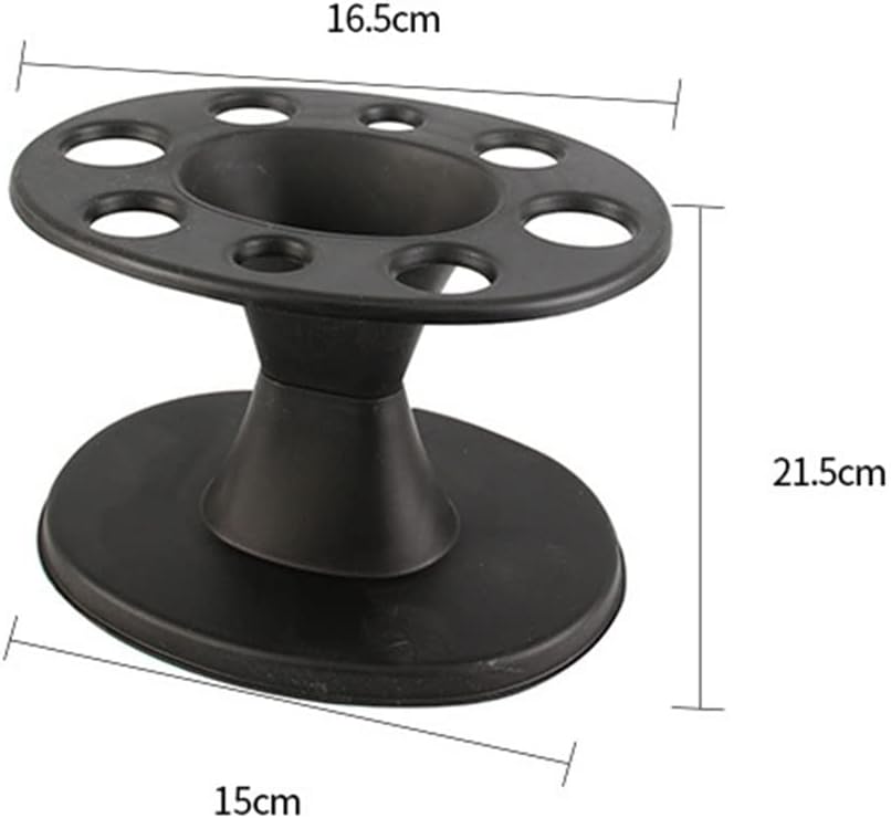 with Holes Round Styling Tool Display Brushes Holder Hair Roller Shelf Comb Storage Stand Rack Organizer (D 1)