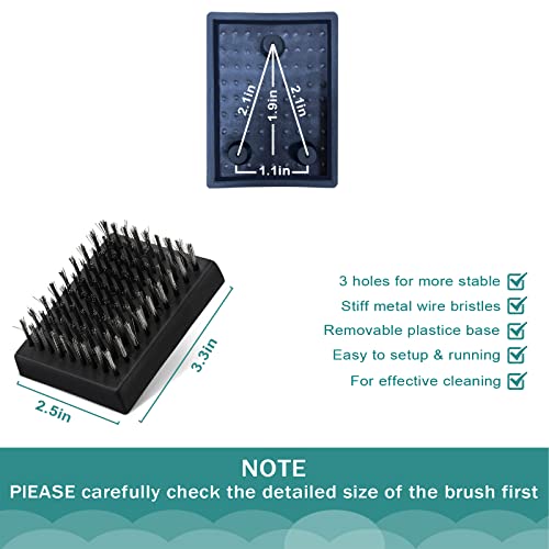 4Pcs Grill Brush Replacement Heads, Hasteel Wire Bristle Free Grill Cleaning Brush Replaceable Heads Fits Most Grill Brushes, Best Bbq Cleaner #TOP2
