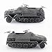 FMOCHANGMDP Tank Diecast Plastic Model, 1/72 Scale German Sd.Kfz.8 DB10 Half Track 88 Cannon Model, Adult Toys and Gift