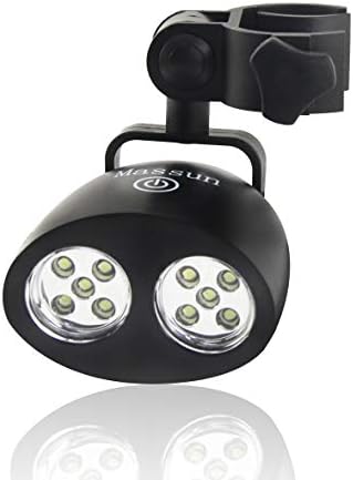 Massun Barbecue Grill 360°Rotation, 10 Super Bright Durable, Weatherproof, Heat Resistant, Best LED BBQ Light for Gas/Char, Back