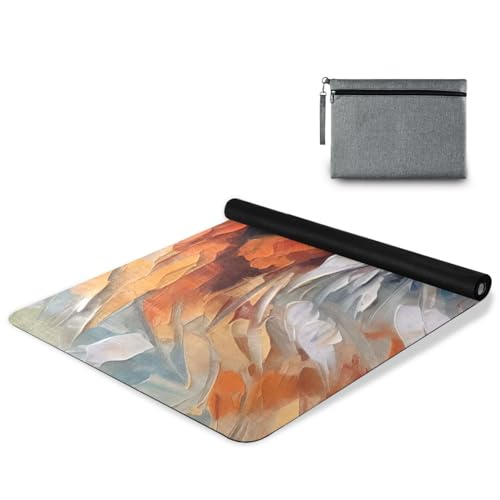 BOENLE Painted Fox Yoga Mat for Home Workout Fitness Mat for Women Non Slip Exercise Mats with Storage Bag