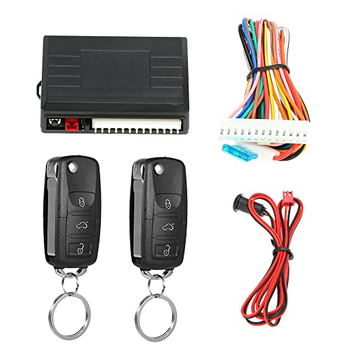 Keyless Entry System,Universal Car Door Lock Trunk Release Keyless Entry System Central Locking Kit with Remote Control