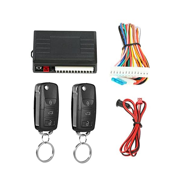 Keyless Entry System,Universal Car Door Lock Trunk Release Keyless Entry System Central Locking Kit with Remote Control