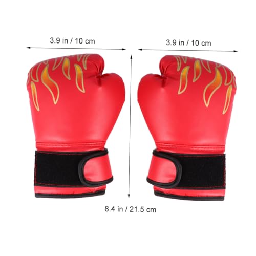 Guantes de boxeo de PU para niños transpirables y con ajuste ajustable 5
