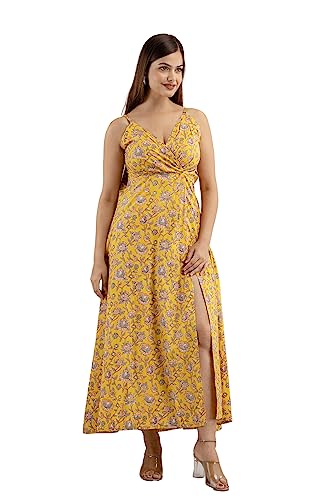 Image of DMP FASHION Women's Cottion Printed Classic Trendy Fashion Dress