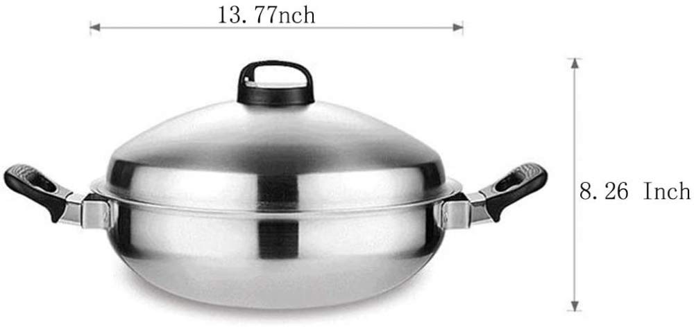Amazon.com: ZXBAODAN Deep Fryers, Frying pan Iron with Lid