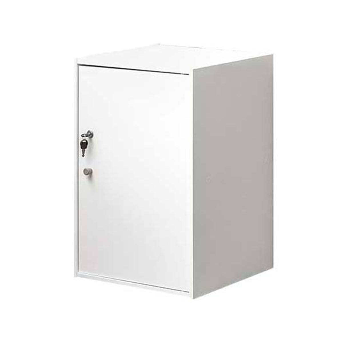 Amazon.co.jp: 書庫 40×40×60cm 2段 ロッカー 収納棚 扉付き 鍵