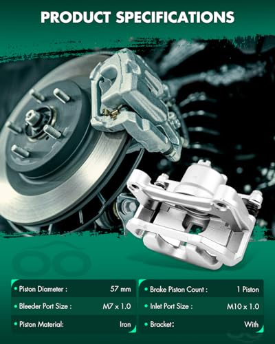 Image of SCITOO 19B6030 Front Passenger Disc Brake Caliper Fit For Nissan For Maxima 2009-2014 2016-2023,For Nissan For Sentra 2009-2012,With Bracket 1PC