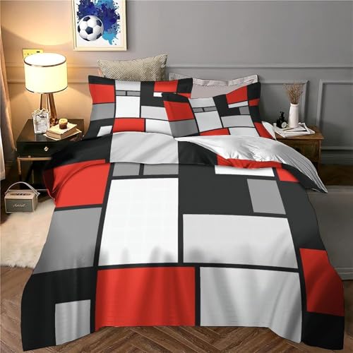 Housse de couette 3D fermeture éclair pour un lit simple facile à border - 6