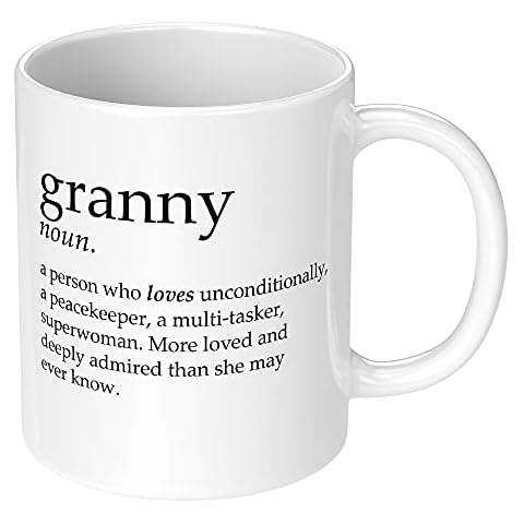 Print Maniacs Mothers Day Mug Christmas Birthday Gift Her Auntie Nanny Grandma Nanna Coffee Tea Gift Mum Noun (Granny) Cover