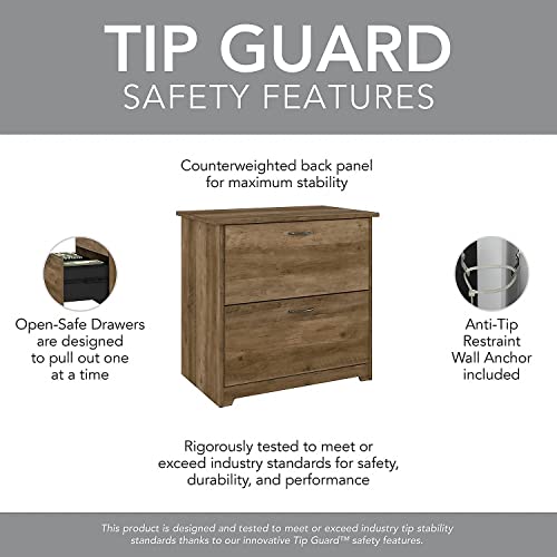 image for Bush Furniture L Shaped Desk with Hutch, 5 Shelf Bookcase and Lateral 