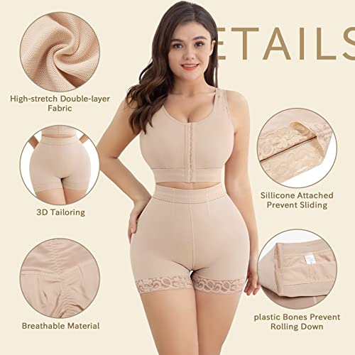 Image of KELLYLEE Tummy Control Underwear Shorts for Women High Waisted Shapewear Butt Lifter Panties High-Waisted Body Shaper Shorts