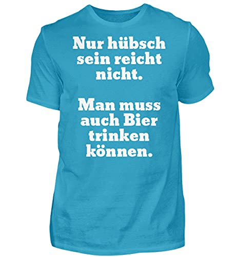 T-shirt bière homme turquoise fini les hauts sans style taille M