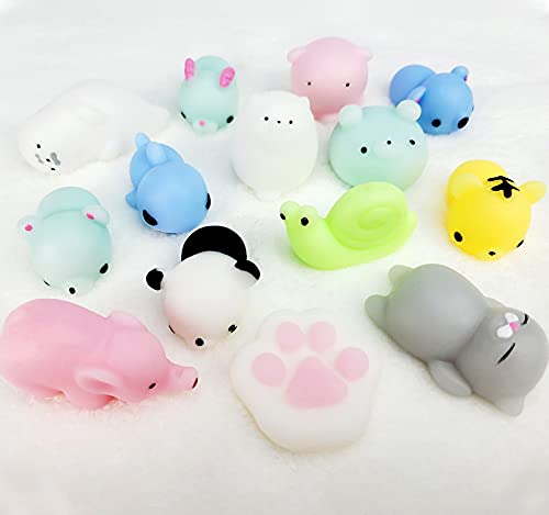 14 Pcs Squishies Squishy Toy, Kawaii Squishy Toys Set,Animal Squishy Toys for Kids Party Favors,Stress Relief Toys,Mini Squishes Toy Squishy Pack for Boys & Girls Birthday Gifts,Classroom Prize