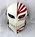 Gmasking Bleach Ichigo Kurosaki Airsoft Wire Mesh Paintball Mask Replica (White-Red)