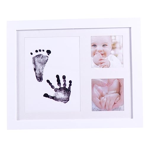 SUPVOX Baby Prints Photo Frame Hand Foot Frame Unique Creative Display Pp Plastic for Parents