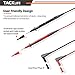 Test Leads, Electrical Multimeter Leads kit with Alligator Clips,Metal Probes, Test Hooks, CAT II 1000V 10A,Set of 8 Pieces Tacklife METL04