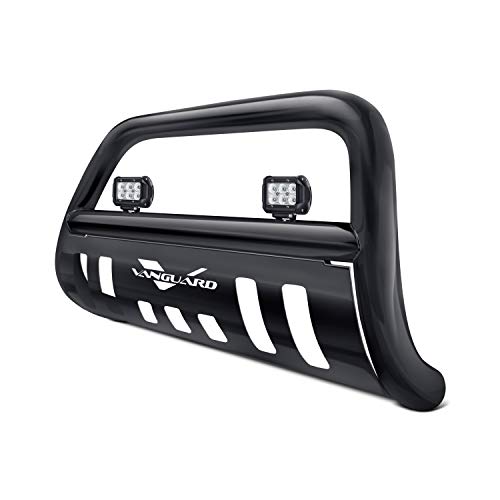 Image of VANGUARD BK Bull Bar w /2.5in Cube LED for 14-18 Subaru Outback | Includes 2.5in Cube LED Kit, In Black Powdercoat