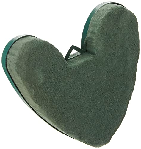 Rayher 30204000 Wet Form Heart – 15 cm Diameter 3 cm Foam, Green, 14.5 x 14 x 3.1 cm
