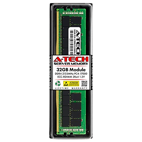 Image of A-Tech 32GB RAM Replacement for Synology RAMRG2133DDR4-32G | DDR4 2133 MHz PC4-17000 ECC RDIMM Registered DIMM Memory Compatible for FS3017, FS2017, RS18017xs+