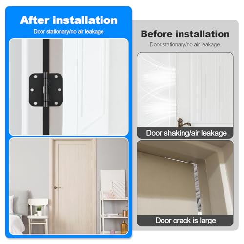 Image of Door Hinge Shims, Filling Gaps in Interior Doors Adjusting The Spacing to Align Them, Used to Solve Problems Such As Door Air Leakage, Can Be Trimmed,3.5 Inch (100, 3.5 Inch Hinge Shims)
