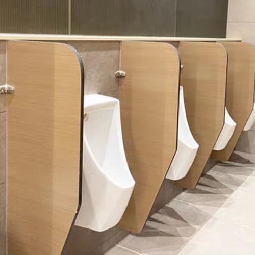 Mampara para urinarios de pared panel divisor de bano comercial gris set de 3 8