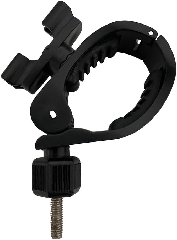 Flute Microphone Clip Dual Head Mount Holder for Musical Instrument Accessories Black