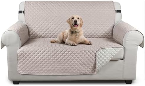 TAOCOCO Sofa Covers,1 Seater Sofa Slipcovers,Non Slip Sofa Covers,Settee Covers,Sofa Protectors from Pets,Washable Sofa Covers for Dogs(Brown)
