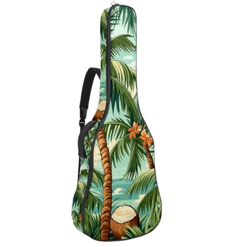 Housse guitare 109 cm en tissu Oxford imperméable avec motif cocotier