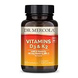 Dr. Mercola Vitamins D3 & K2 Dietary Supplement, 30 Servings (30 Capsules), Supports Heart Health, I