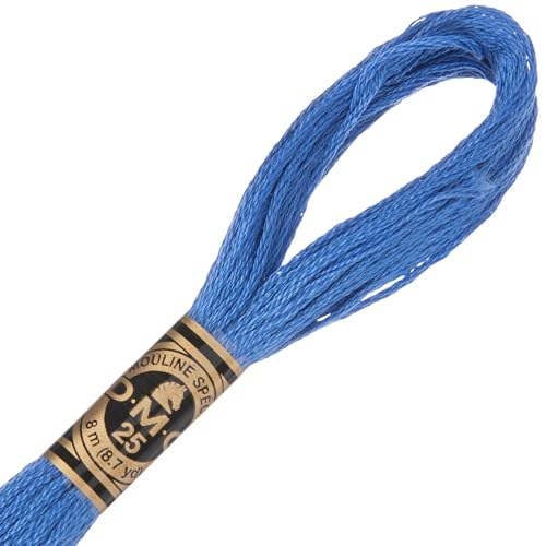 Image of Hobby Lobby DMC Cotton Embroidery Floss- 798 Dark Delft Blue, Set of 12