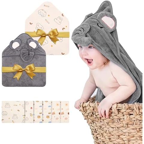 Exyvox Cape de Bain Bébé 80x80cm Cover