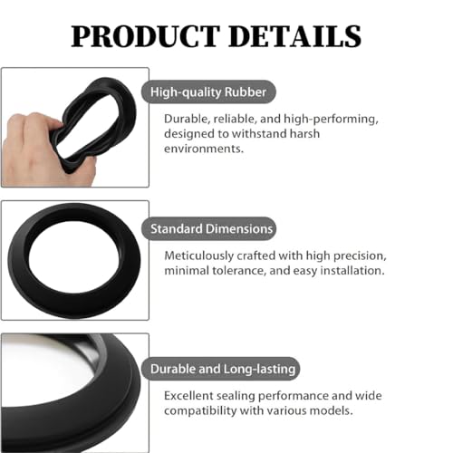 YAFLUG 1 Stück Dichtung Ersatzteile Kompatibel Mit Thetford, Schieberdichtung Passend Zu Fäkalientank Cassette Für Fäkalientanks Dichtung Silikon C200 C250 C400 C500 C2 C3 C4 23721(Schwarz,A)