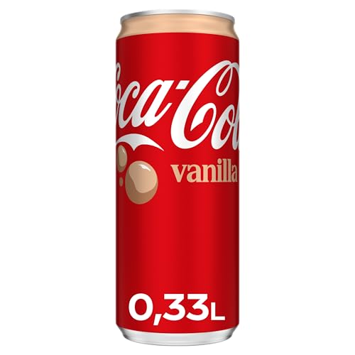 Coca-Cola Vanilla - erfrischendes, koffeinhaltiges Getränk mit originalem Vanillegeschmack - in praktischen Einweg Dosen (24 x 330 ml)
