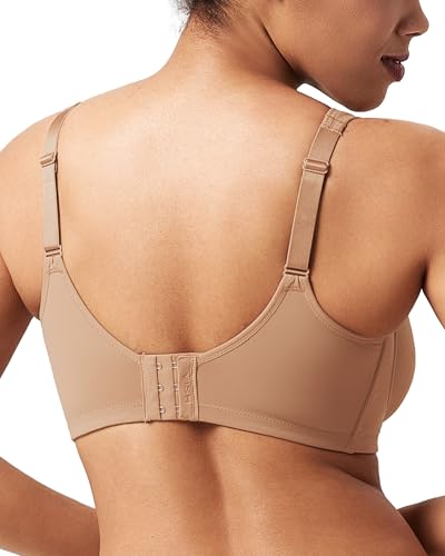 Image of HSIA Minimizer Bras for Women Plus Size, Full Coverage Coolcomfort T Shirt Unlined Bra with Underwire for Heavy Breast