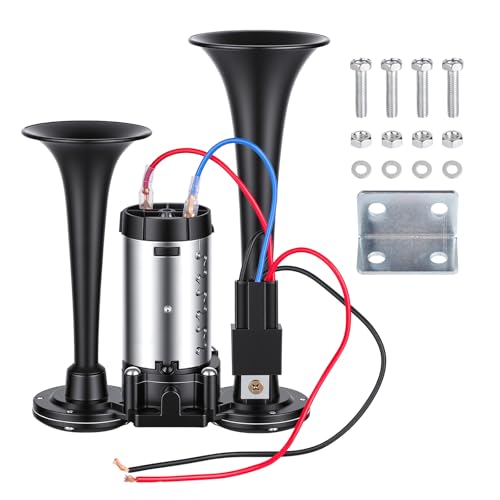 Dual Trumpet Air Horn Electric Set