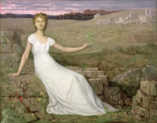 Tableaux Murale Art Poster L'espoir de Pierre Puvis de Chavannes Décoration Maison 60x90cm