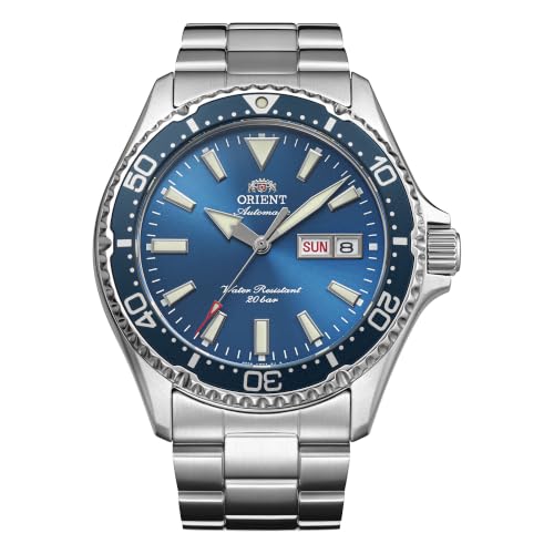 Image of Orient Mako Kamasu RA-AA0824L39B Men's Automatic Watch RA-AA0824L39B 42mm Steel Case Blue Dial Day Date Waterproof 200m Sapphire Crystal RA-AA0824L39B