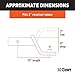 CURT 45270 Class 3 Trailer Hitch Ball Mount, Fits 2-Inch Receiver, 7,500 lbs, 1-Inch Hole, 4-Inch Drop, 2-In Rise, Gloss Black Powder Coat
