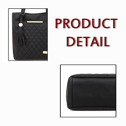 Image of Women Fashion Handbags Large Capacity Tote Purses Stylish Ladies Women and Girls Handbag For Office Bag Ladies Travel Shoulder Bag Set Of 1.