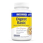 Enzymedica Digest Basic, Digestive Enzymes for Sensitive Stomachs, Offers Fast-Acting Gas & Bloating Relief, 90 Count