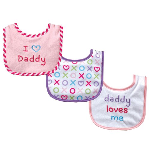 Image of Luvable Friends Unisex Baby Cotton Terry Drooler Bibs with Fiber Filling