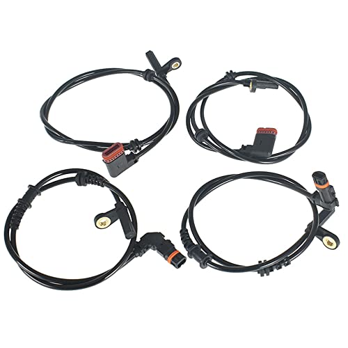 labwork 4Pcs ABS Wheel Speed Sensor Replacement for Mercedes-Benz C230 C250 C280 C300 C350 C63 2008-2011 2045400117 2045400317