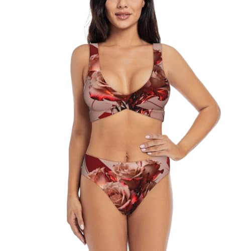 Maillot de bain deux pièces Rose Block pour vos vacances et séances de bronzage