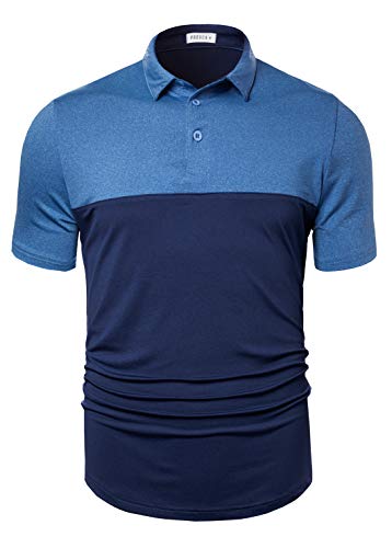 TAPULCO Fresca Mens Training Essential Quick Dry Tennis T-Shirt Summer Golf Polo Short