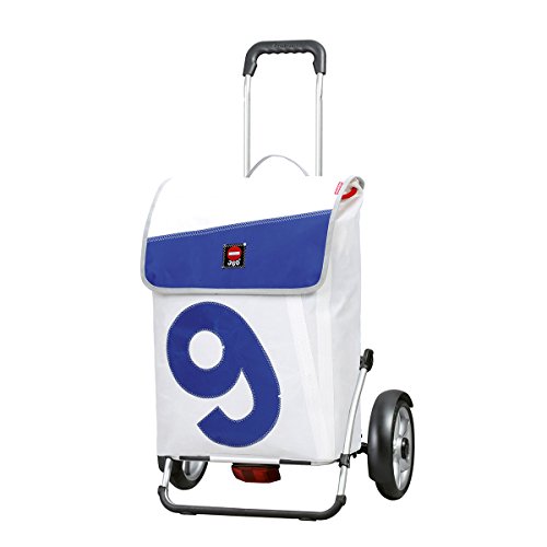 Andersen Chariot de courses Royal Plus avec sacoche 360u00b0 Boje 9, volume 53L, cadre aluminium et roues à roulement à billes